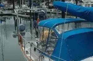 Marine solar panel installation for boats