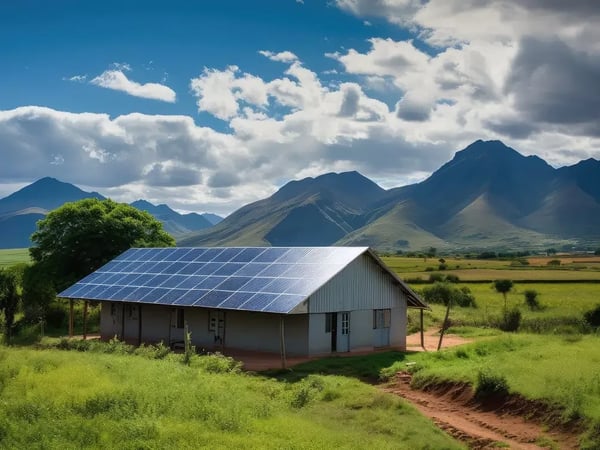 Residential grid-tied solar installation with microinverters