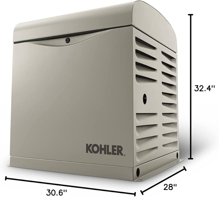 10kW Kohler 10RESV 120/240 LP/NG Generator w/battery - Image 3
