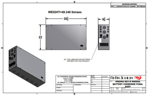 MNBCB2000/200 MidNite 2000A Battery Combiner Box - Image 5
