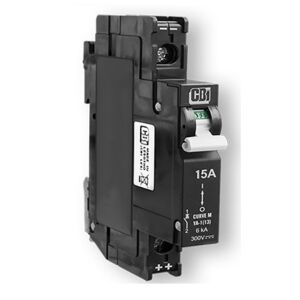 MNEPV-300 Midnite Din Rail Breaker DC type 300 volts 10,12,15,20,30, or 50 Amp