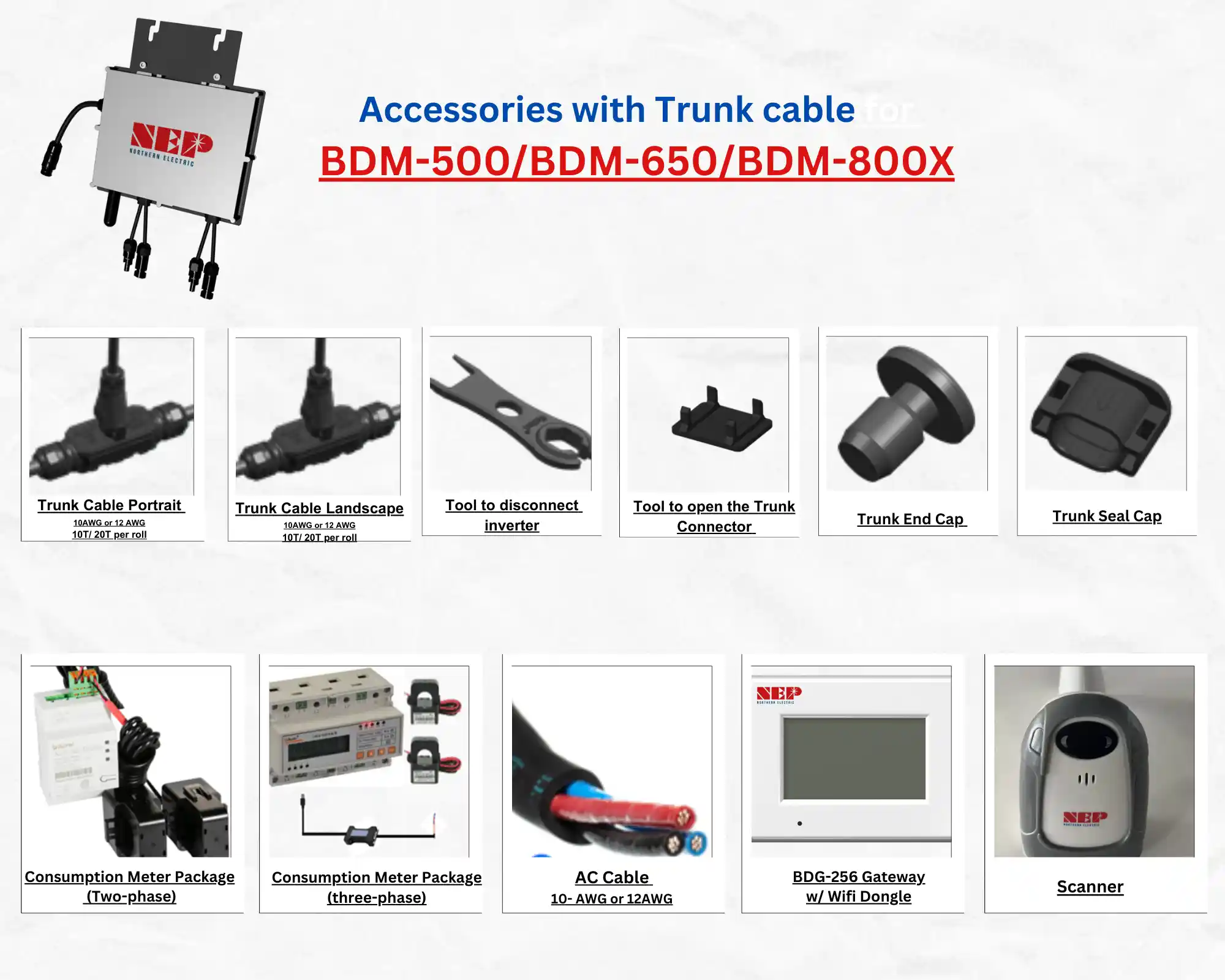 NEP Trunk Cable 10AWG