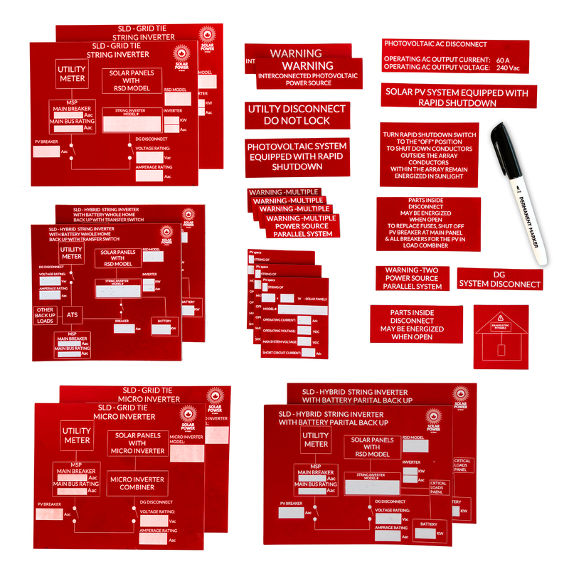 Off Grid Lamicoid sign kit - Image 3