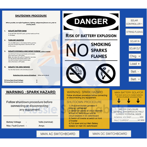 Off Grid Lamicoid sign kit - Image 4