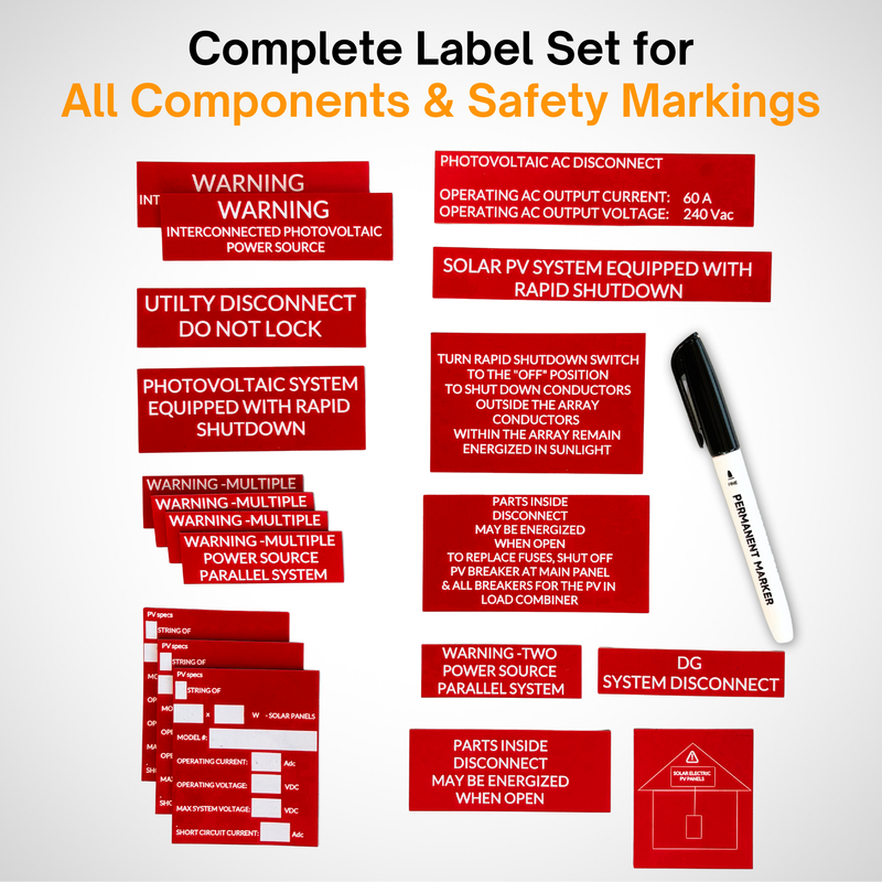Off Grid Lamicoid sign kit - Image 5