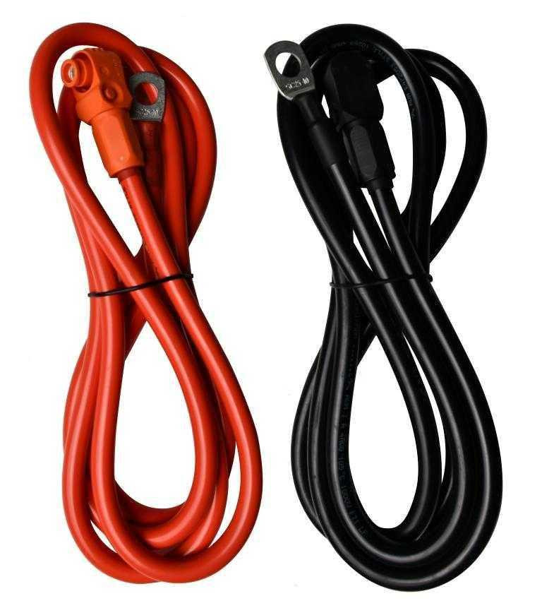 Pytes Battery to Inverter E-BOX Power Cable Set Red and Black 2M - Image 3