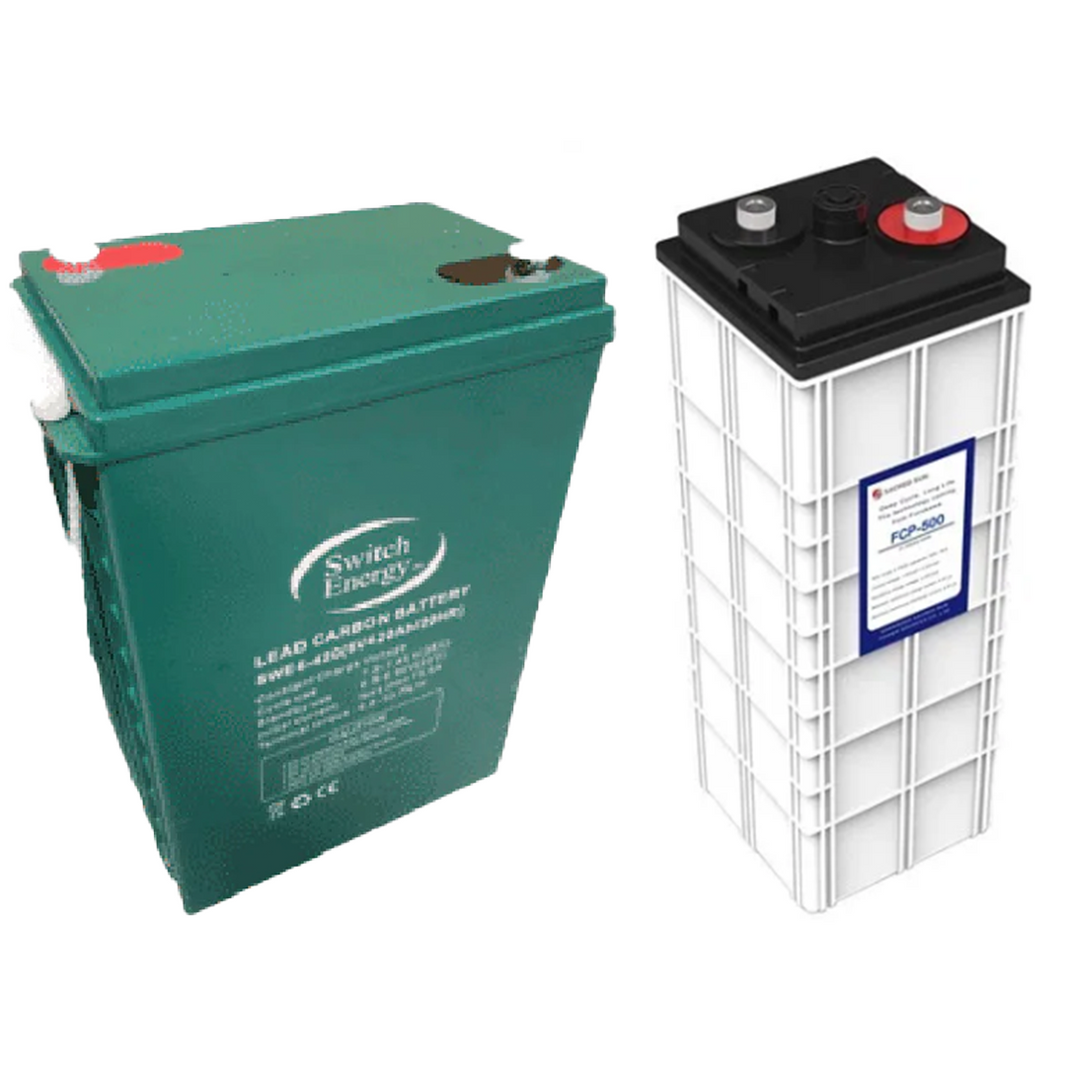 Sacred Sun 24 Volt 500 Ahr Carbon Battery Bank Complete with racking and buss bars 12kWh - Image 6