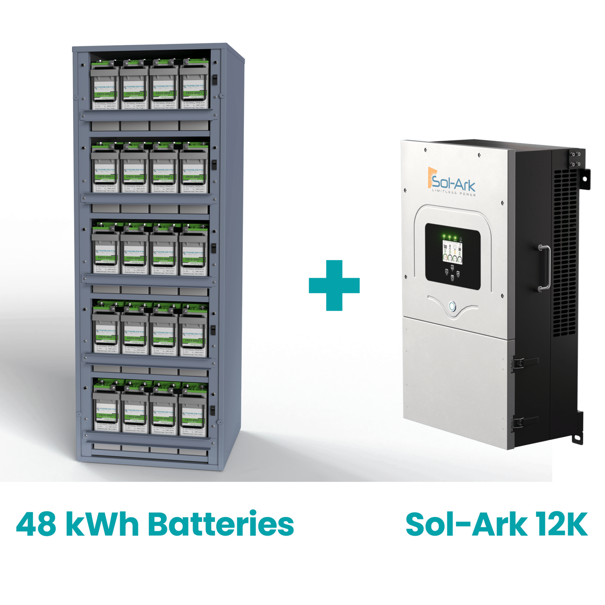 Sacred Sun 48 Volt 1000 Ahr Carbon Battery Bank Complete with racking and buss bars 48 kWh - Image 2