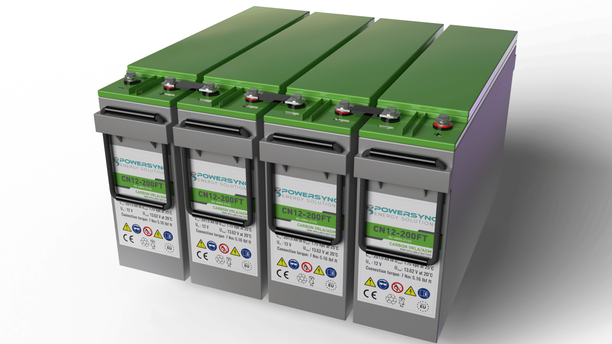 Sacred Sun 48 Volt 1000 Ahr Carbon Battery Bank Complete with racking and buss bars 48 kWh - Image 6