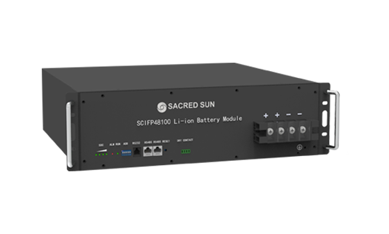 Sacred Sun 48 Volt 500 Ahr Carbon Battery Bank Complete with racking and buss bars 24kWh - Image 6