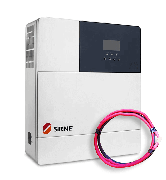 SRNE 3000 watt 24 volt Off Grid Inverter w/60 amp charge controller HF2430U60-100 - Image 3