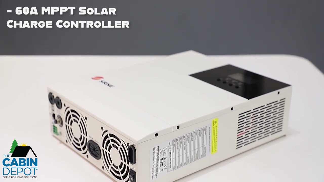 SRNE 3000 watt 24 volt Off Grid Inverter w/60 amp charge controller HF2430U60-100 - Image 5