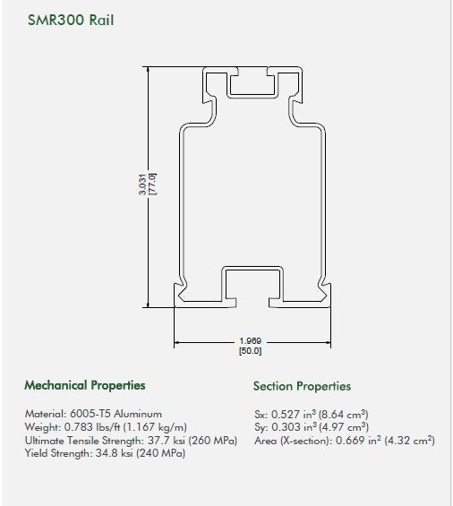 Sunmodo SMR300-212-M 212” Rail Silver - Image 4