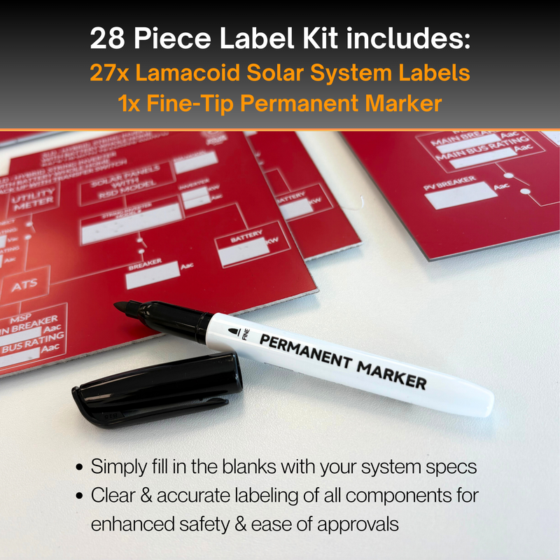 Grid Tie Lamicoid sign kit - Image 4