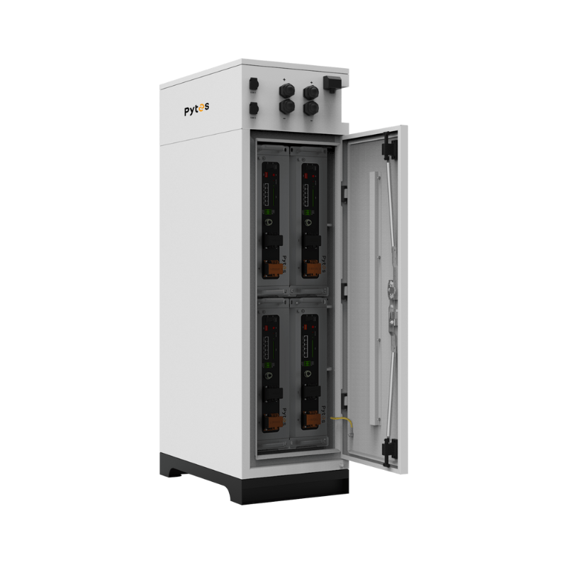 Pytes V-BOX-OC V5 Cabinet can hold up to 4 batteries - outdoor rated