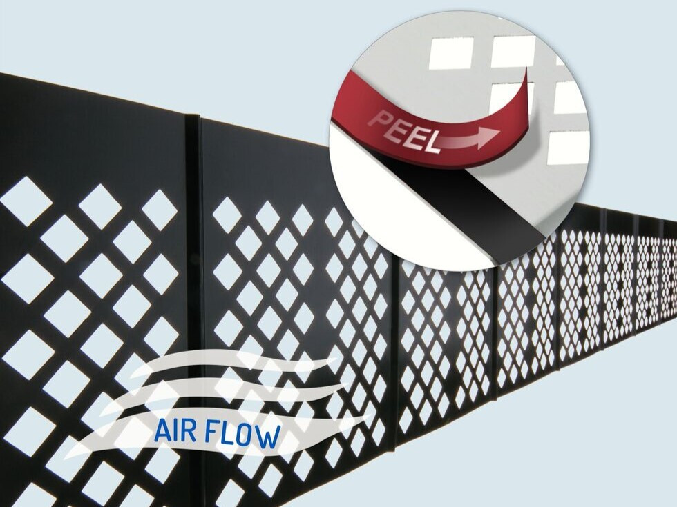 ST-001 SolaTrim 1st Gen Squirrel Guard Black w/adhesive **sold per foot** - Image 6