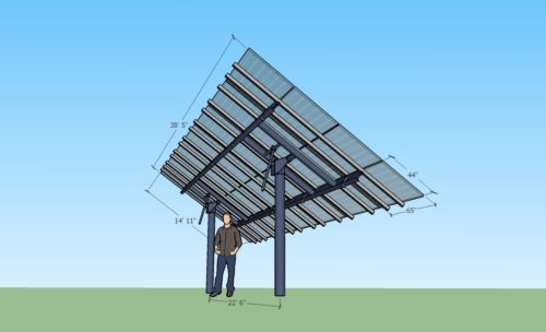 8 Panel Medium Universal TOP Mount 6 in. Pole - Image 6
