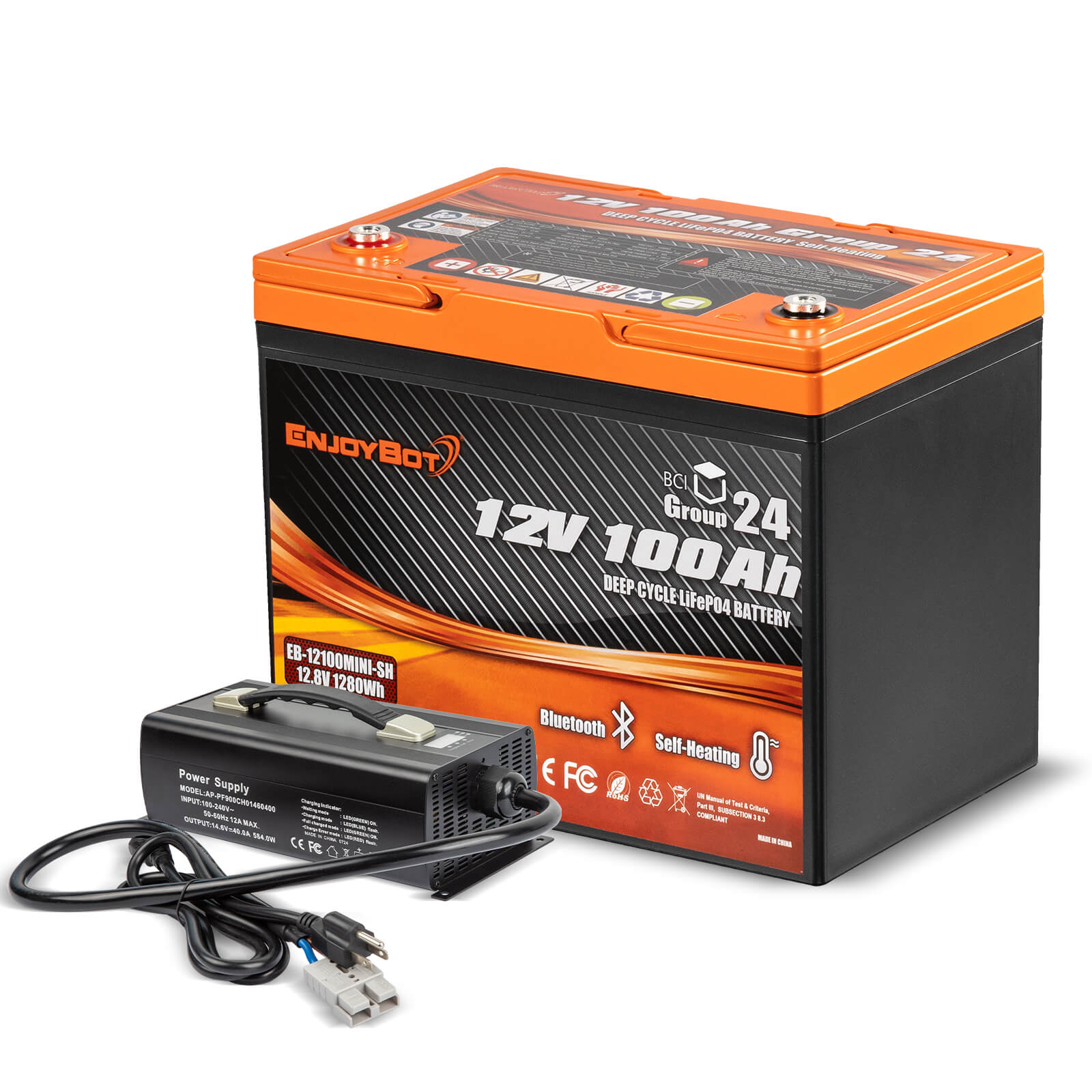 BA9550 Top Band 4 X 100 Ah 12.8V Batteries,Box and Cables Cap: 5.12kWh 51.2V Bank - Image 2