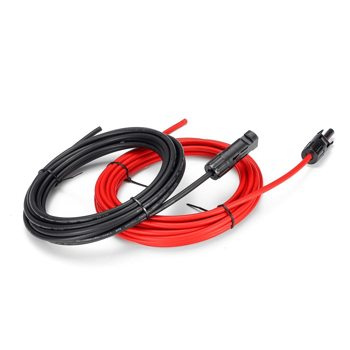 MC4 18” extension with 2 ends Red or Black - Image 2
