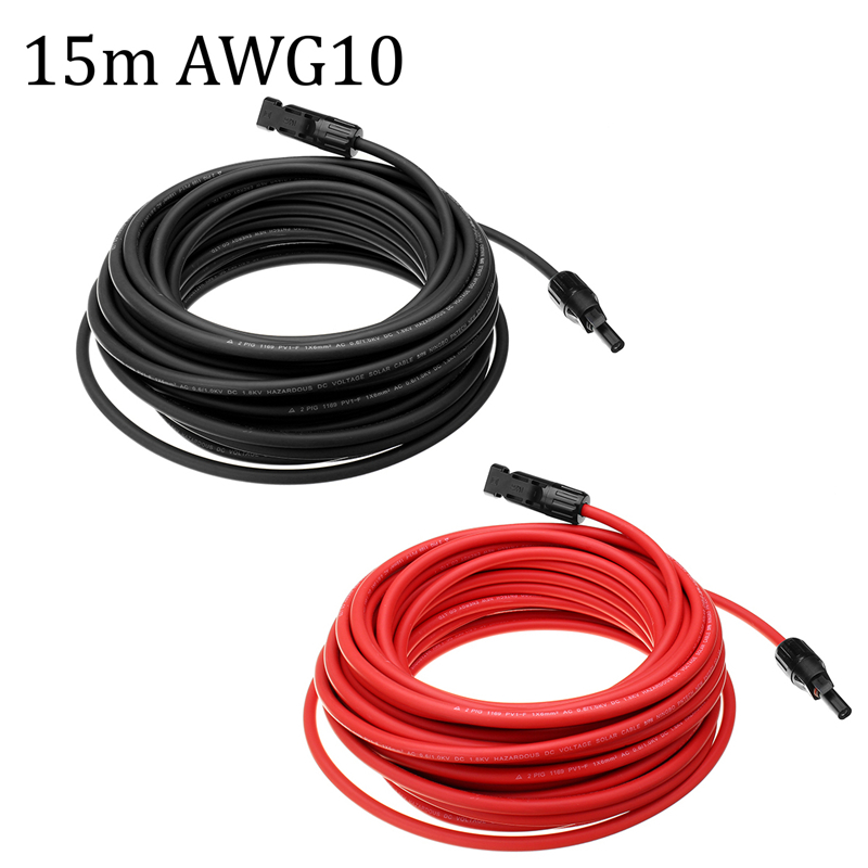 MC4 cable 15 feet with one end Red or Black - Image 4