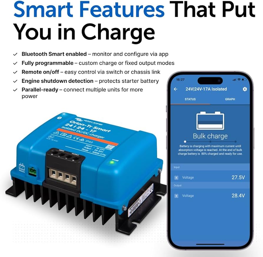 Orion-Tr Smart (Non) 24/24-17A (400W) Non-Isolated DC-DC Charger - Image 6