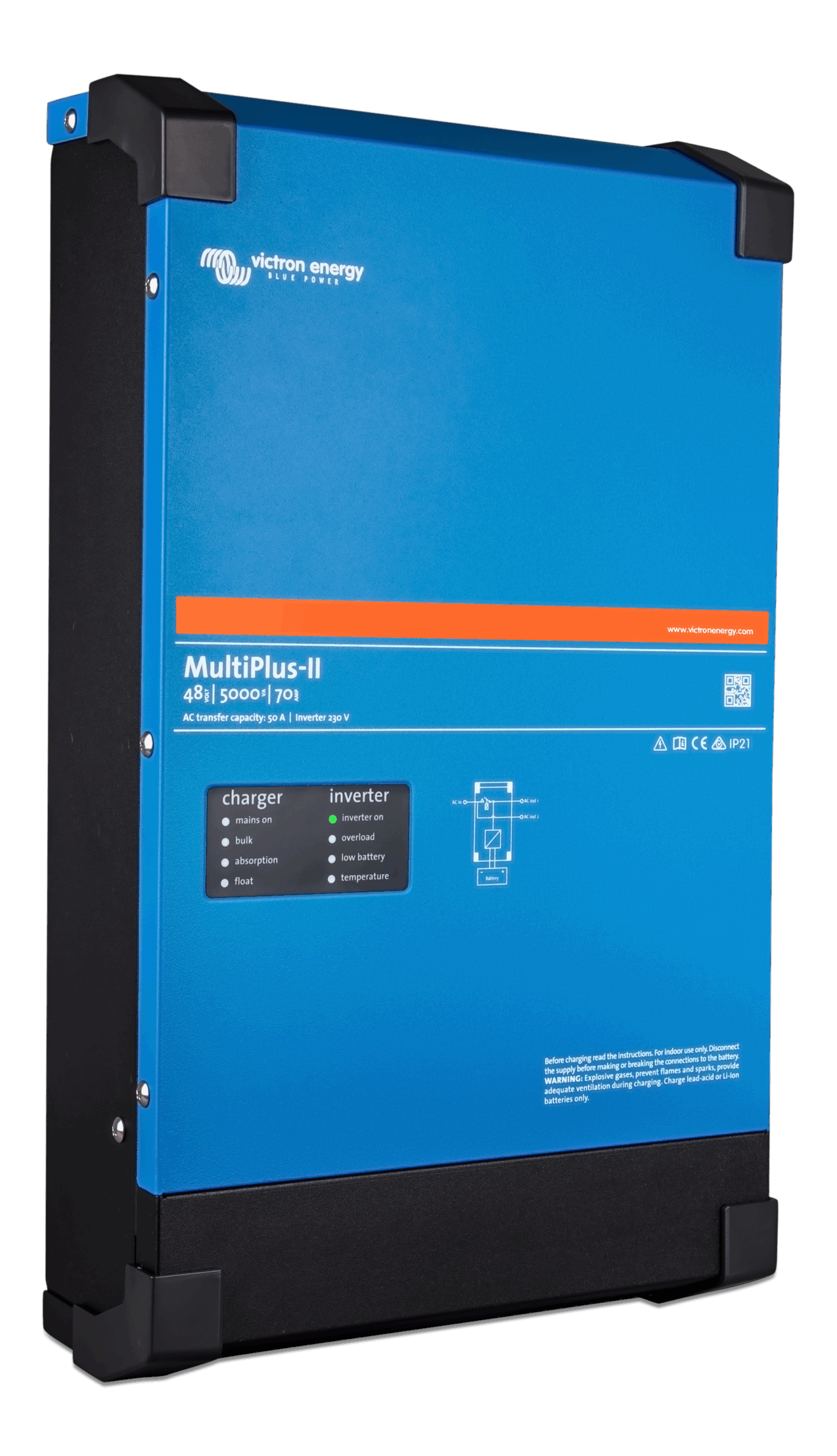 Victron *II* 48/5000/70-95 MultiPlus-II Inverter 120V - Image 2