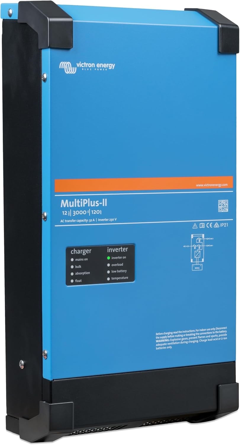 Victron Energy MultiPlus-II - Power Inverter - Pure Sine Wave Inverter Charger for 120 amp Battery - with PowerAssist Technology - 3000VA 12-Volt - Image 3