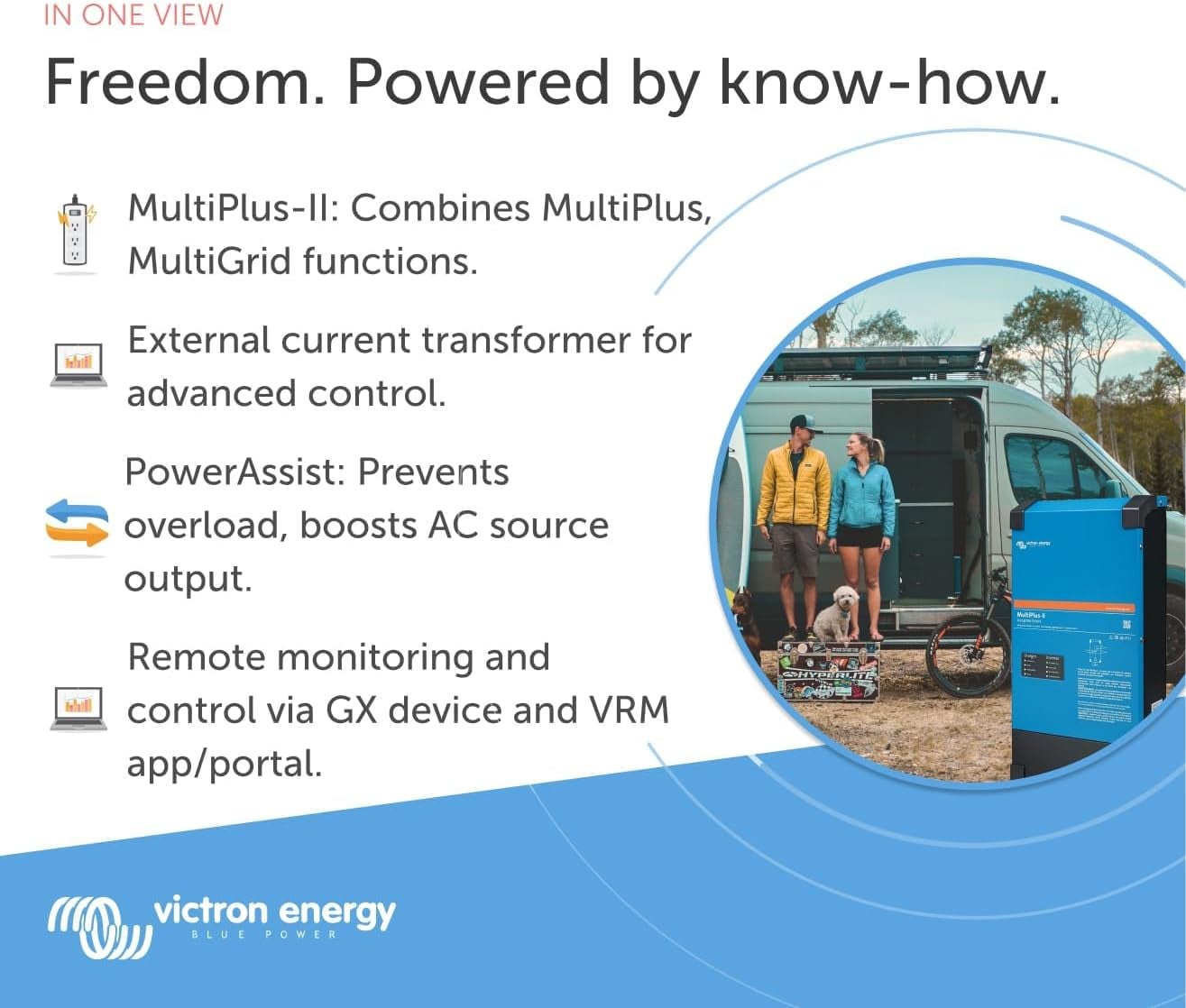 Victron Energy MultiPlus-II - Power Inverter - Pure Sine Wave Inverter Charger for 120 amp Battery - with PowerAssist Technology - 3000VA 12-Volt - Image 9