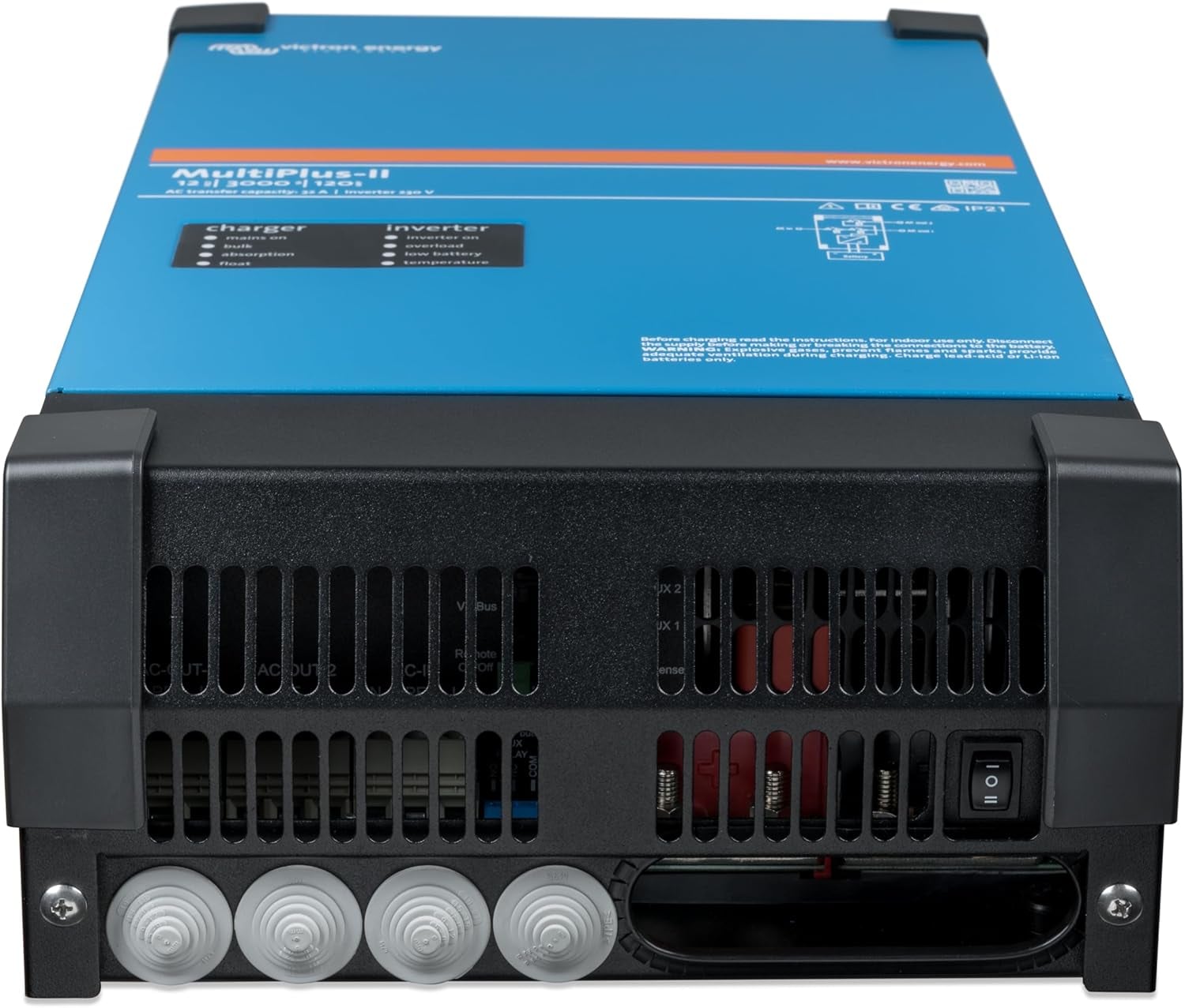 Victron Energy MultiPlus-II - Power Inverter - Pure Sine Wave Inverter Charger for 120 amp Battery - with PowerAssist Technology - 3000VA 12-Volt - Image 5